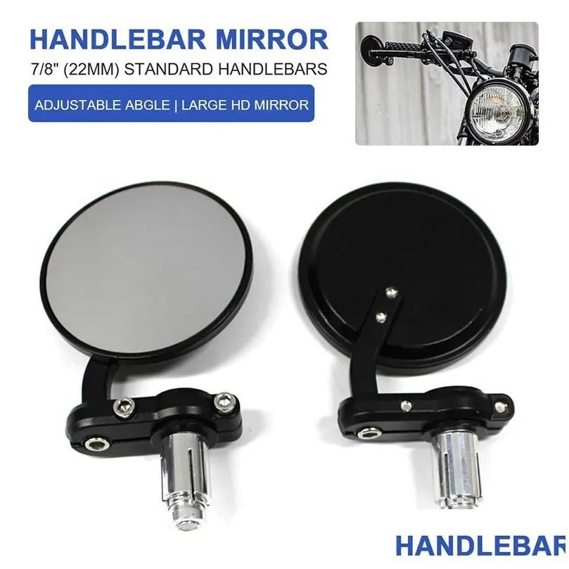 universal motorcycle handlebar bar end rearview mirror for honda cb500 cb650r cafe racer yamaha mt07 mt09 mt 09 suzuki1122125