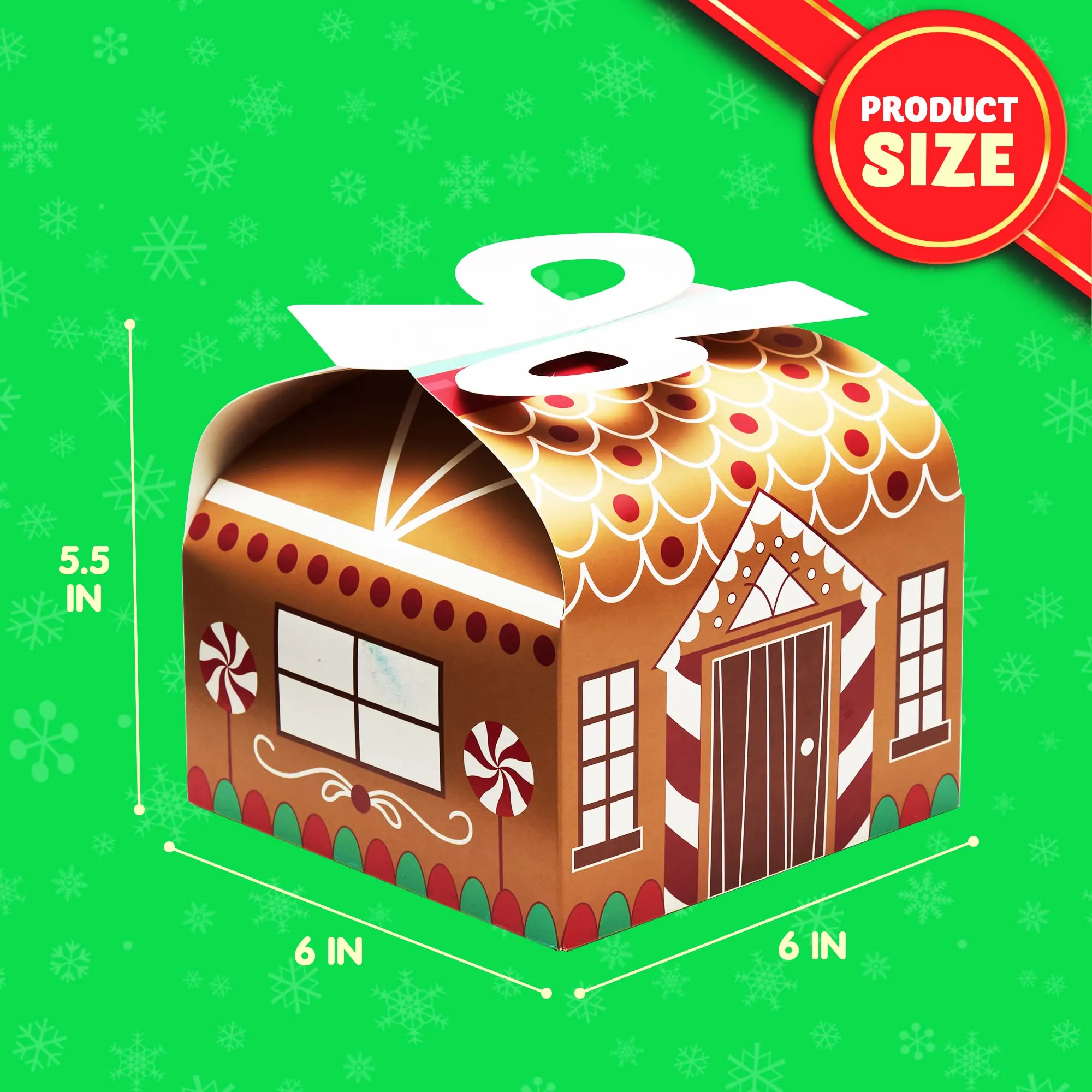 3d christmas goody gift boxes with bow for holiday xmas goodie paper boxes school classroom party favor supplies candy treat cardboard cookie boxes