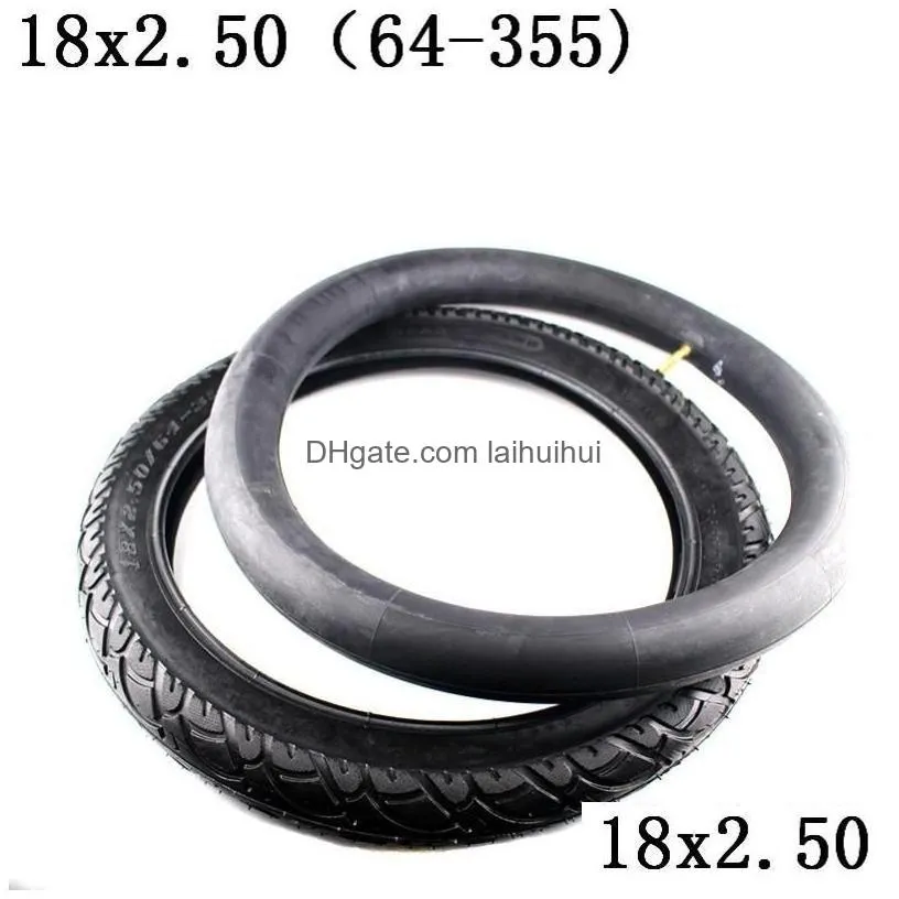 motorcycle wheels tires inner and outer tyre with good quality 18x2.50 64355 tire fits electric battery tricycle gas scooter drop