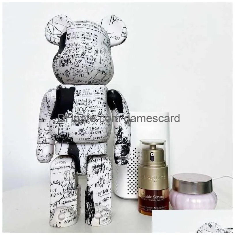 Novelty Games Novelty Games 5 Style Bearbricks 400% Figures Model Bear Brickes And Cyberpunk Daft Punk Joint Bright Face Violence Coll Dhg5B