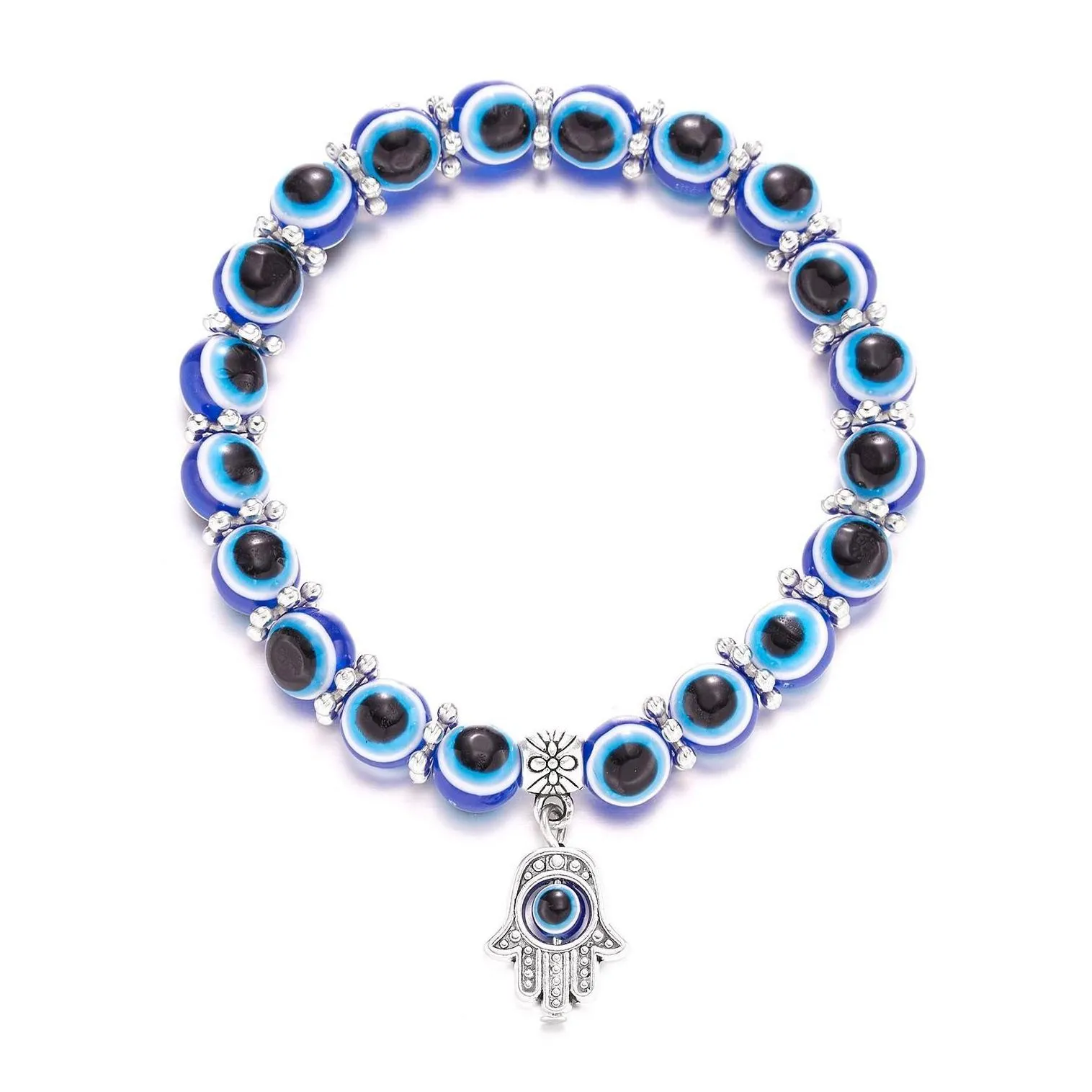 Pendant Necklaces Pendant Necklaces Evil Eye Necklace For Women Keyring Turkish Blue Bead Bracelet Handmade Glasses Charms B Dhgarden Dhgco