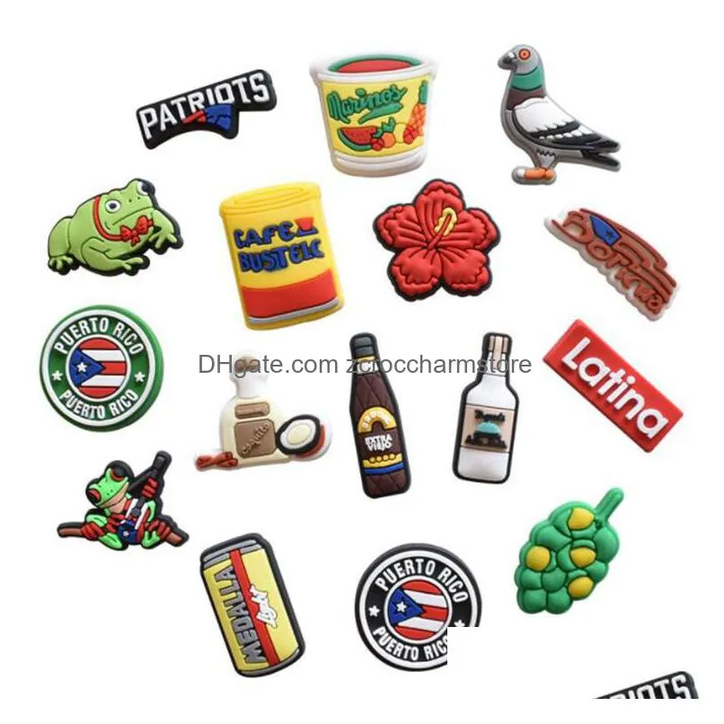 fast delivery pvc beer croc charms custom logo wholesale bulk mexican clog charms for bracelet and shoe accessories