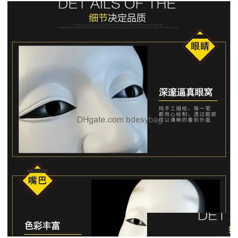 drama mask resin mask gift japanese noh drama prajna sun jilang mask wl1063