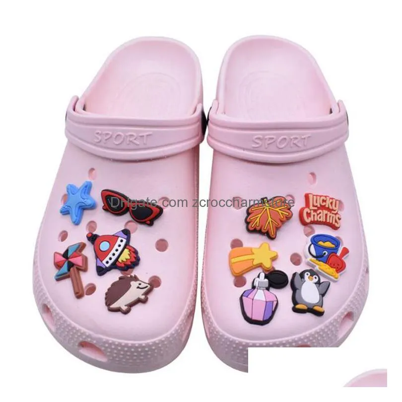 fast delivery shoe charms accessories wholesale mexican style soft rubber pvc croc charms clog buckles for xmas gifts