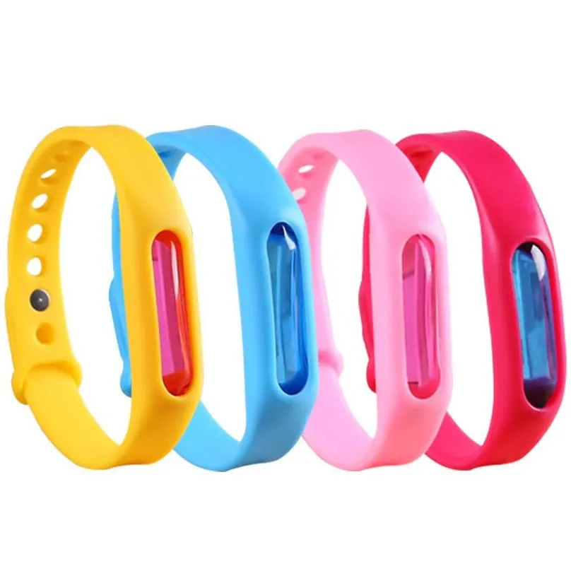 Kid Mosquito Repellent Bracelet Silicone Wristband Plant  Oil Capsule Mosquito Repellent Band Pest Bug Control Killer VT0449