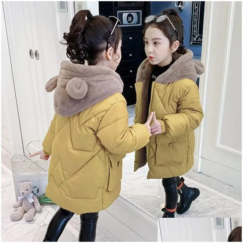 down coat winter jackets for girls 2023 parkas 4 12 to 14 years heavy coat for kids hooded children thicken warm teenager outerwear baby