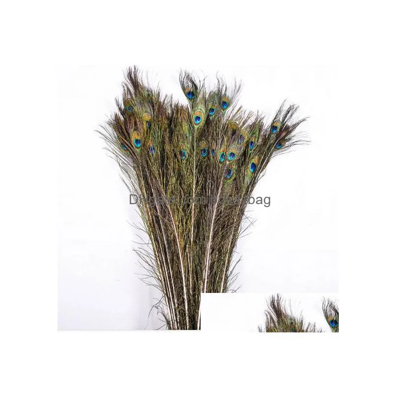 pure natural peacock feathers imported peacock feathers diy household vase decoration 2530 cm w816