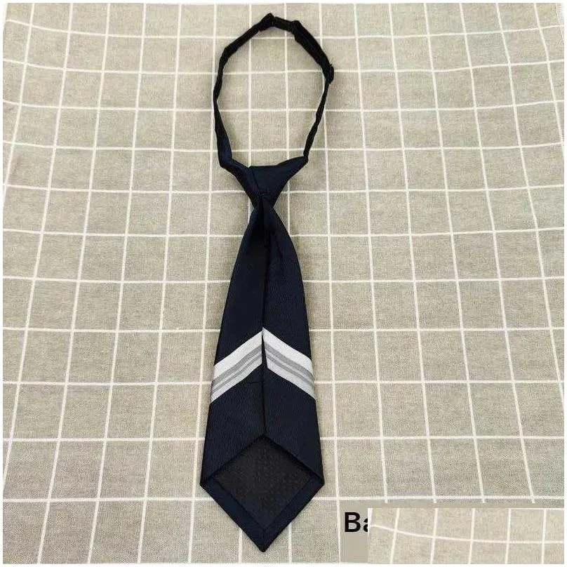 Ties Positioning Short Japanese Jk Style Small Necktie Girls Matching Shirt Uniform Drop Delivery Baby, Kids Maternity Accessories Dhnsy