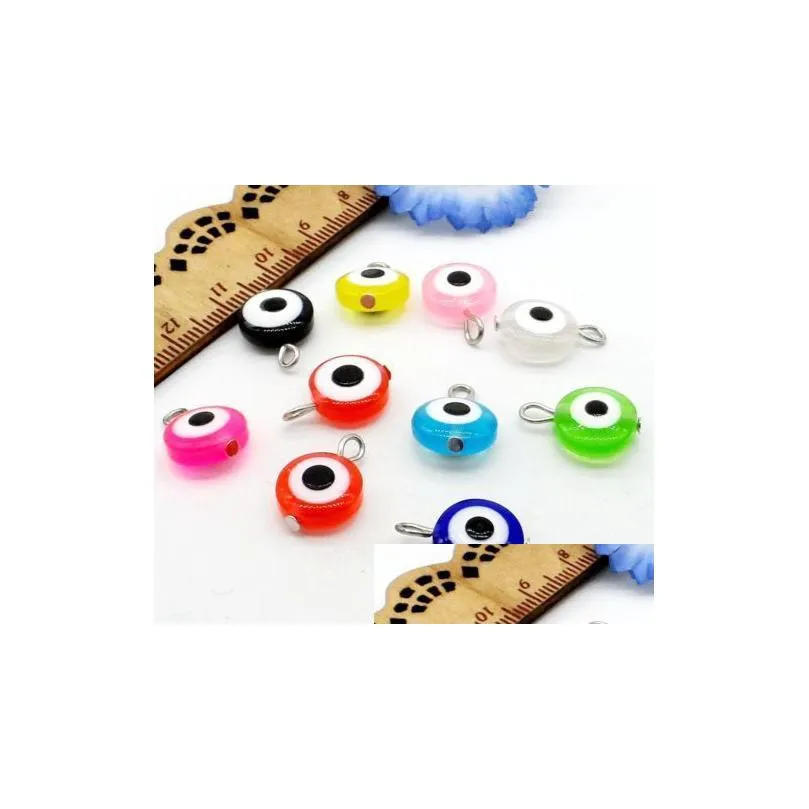 Charms 500Pcs/Lot Mixed Hamsa Evil Eye Kabh Luck Charms Pendant For Jewelry Making Craft 17X11Mm Drop Delivery Jewelry Jewel Dhgarden Dhp7N