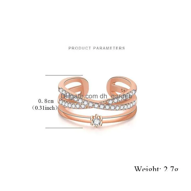 fashion cubic zirconia infinity symbol ring cz forever endless love promise band ring eternity friendship band for women girls