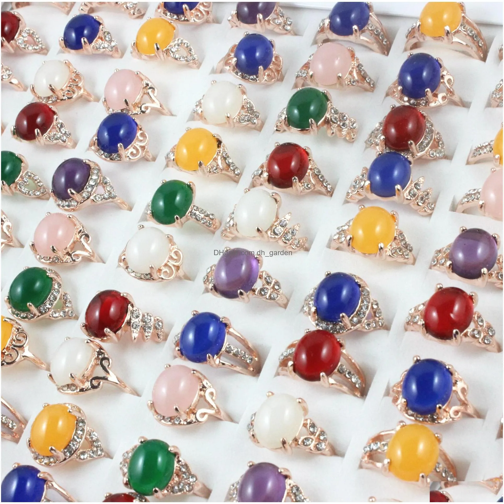 popular color stone ring mens and womens general jewelry suitable for tourism souvenirs gifts retro rings wholesale rings