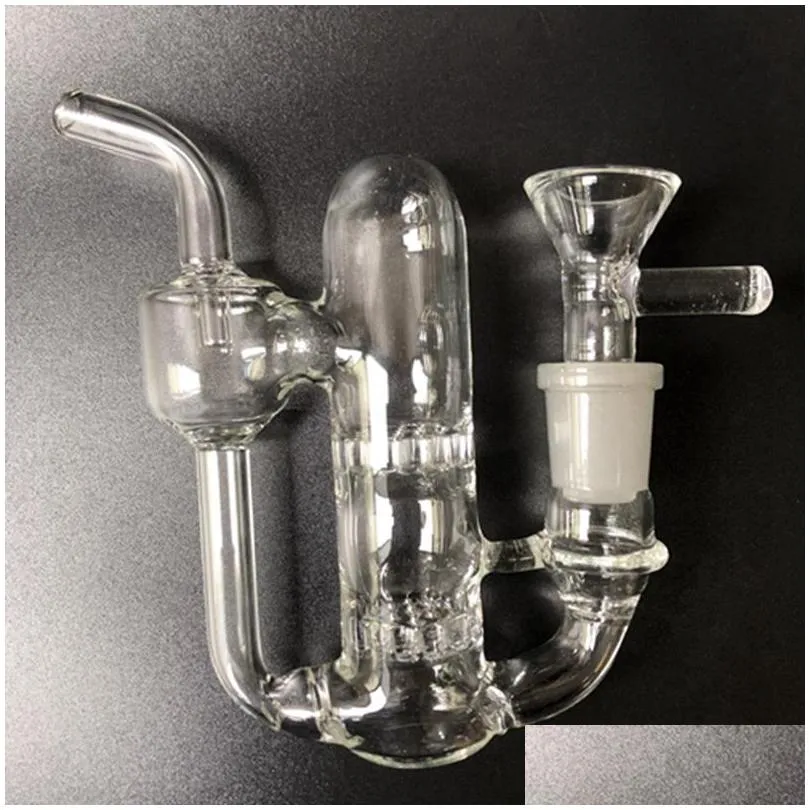 mini recycler glass water bong glass bongs water pipes bubbler pipes water bongs percolator glass crafts 14mm joint hookahs