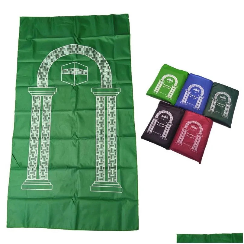 muslim prayer carpets braided mat portable travel pocket rug rectangular waterproof carpet 100x60cm