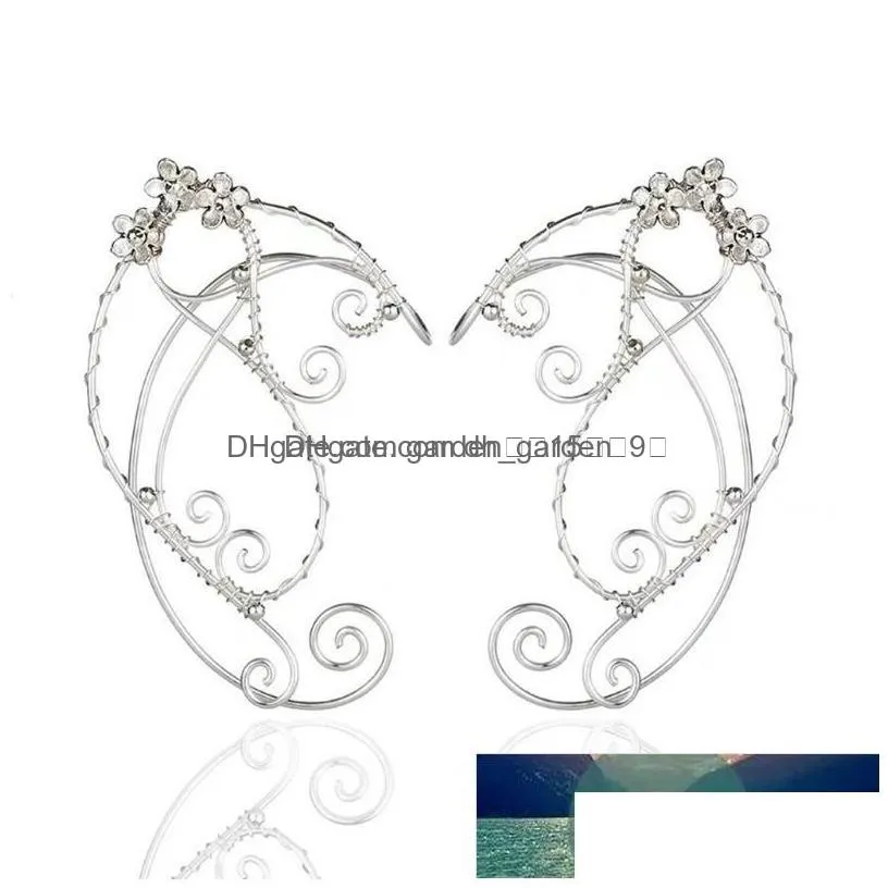 stud elf ear cuffs clipon earrings wing tassel filigree fairy wrap een cosplay fantasy costume factory price expert design q dhgarden