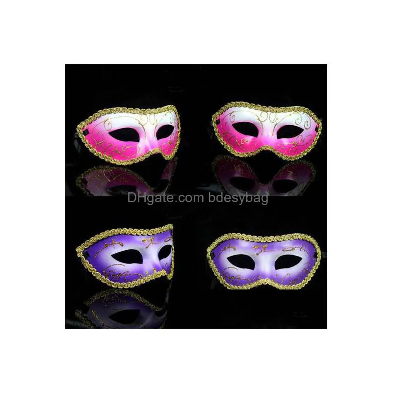 halloween mens and womens masquerade mask fancy dress venetian masks masquerade masks plastic half face mask optional multicolor