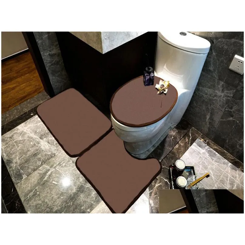 Toilet Seat Covers Hipster Toilet Seat Ers Sets Indoor Top Quality Door Mats Suits Luxury Eco Friendly Bathroom Designer Accessorie Dr Dhdxg