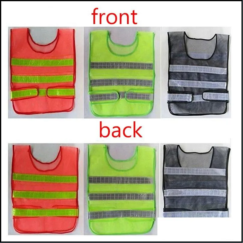 high visibility reflective vest safety clothing hollow grid vests visibility warning safety working construction