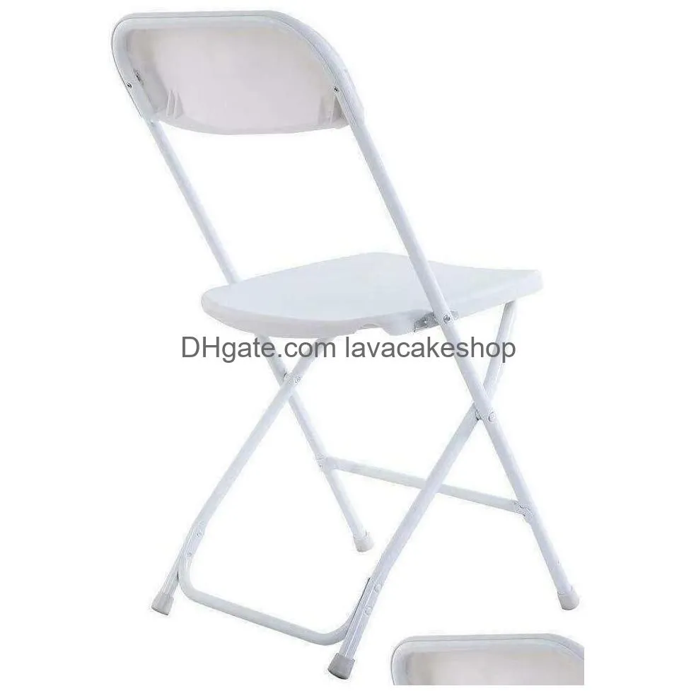 set of4 plastic folding chairs wedding party event chair commercial white chairs for home garden use