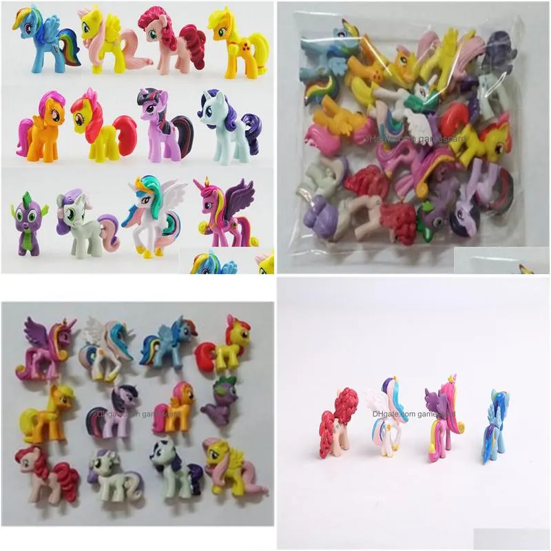 Action & Toy Figures 12Pcs/Set Horse Model Action Figures Toys Earth For Children Drop Delivery Toys Gifts Action Figures Dhahn