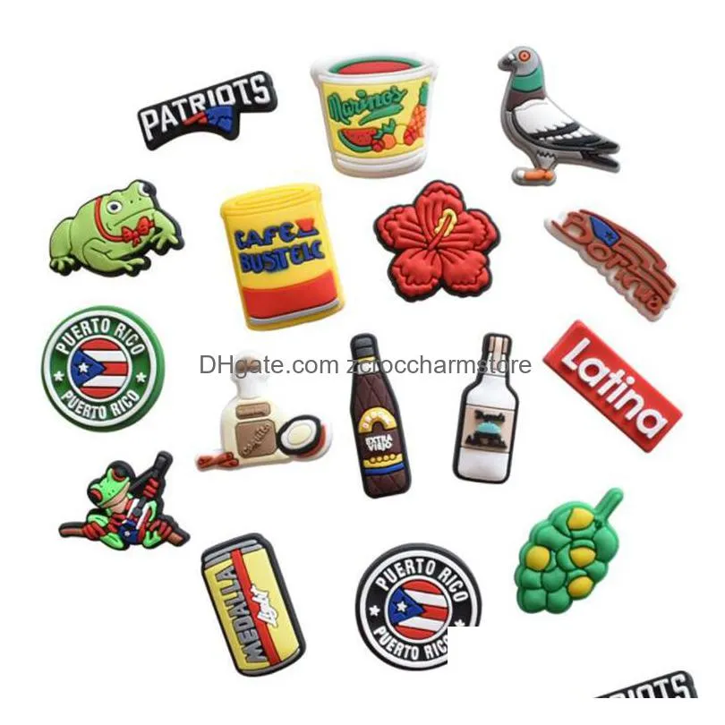 fast delivery food drink shoe charms pvc shoecharms buckle fashion accessories soft rubber charm for croc shoes