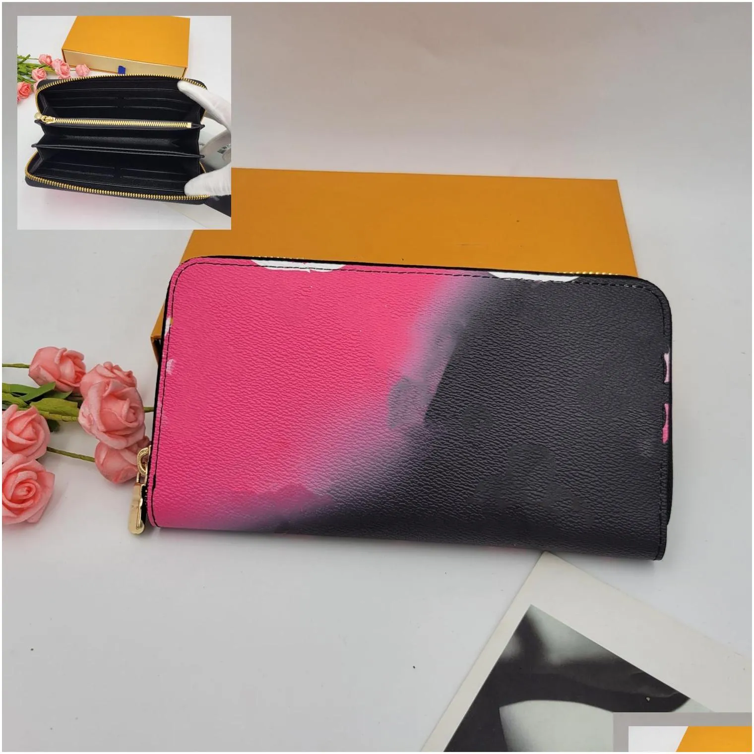 midnight fuchsia m81270 zippy coin purse m81349 wallet sunrise pastel