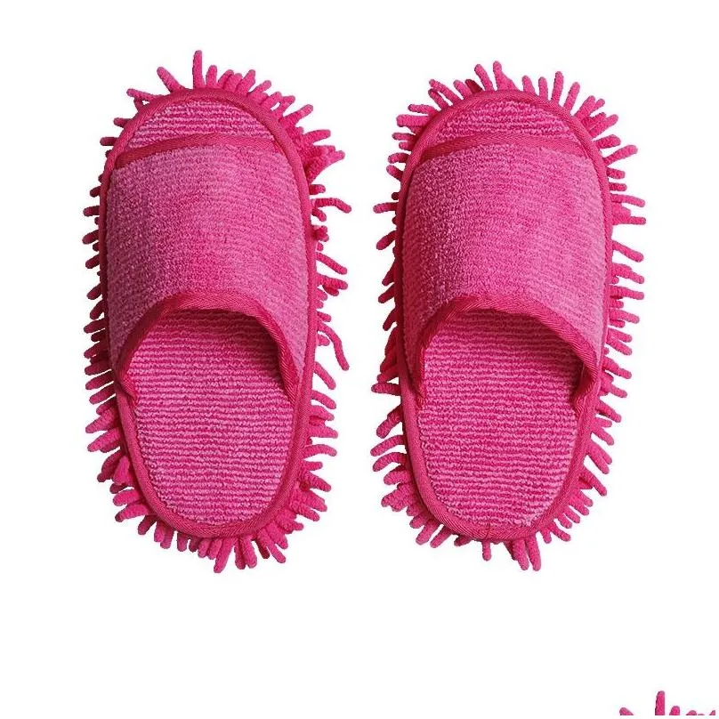 Lazy Cleaning Foot Cleaner Shoes Mop Slipper sundries Microfiber Soft Wearable Shoes Bathroom Floor Dusting Cover Home Cleanning Tools