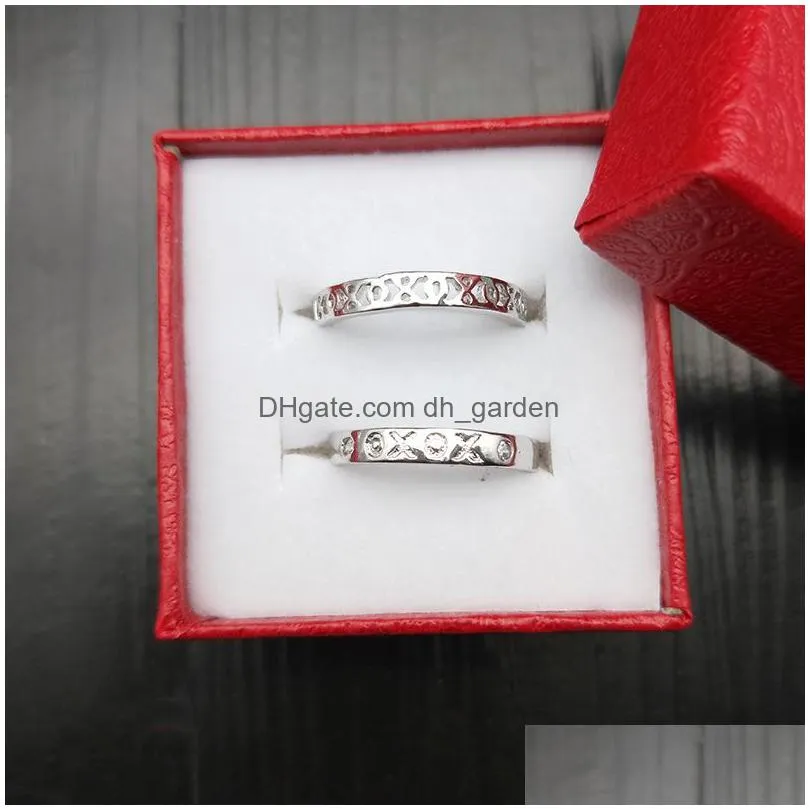 wholesale  box lovers adjustable size ring live hot valentines day gift men and womens engagement ring keepsake fashion jewelry