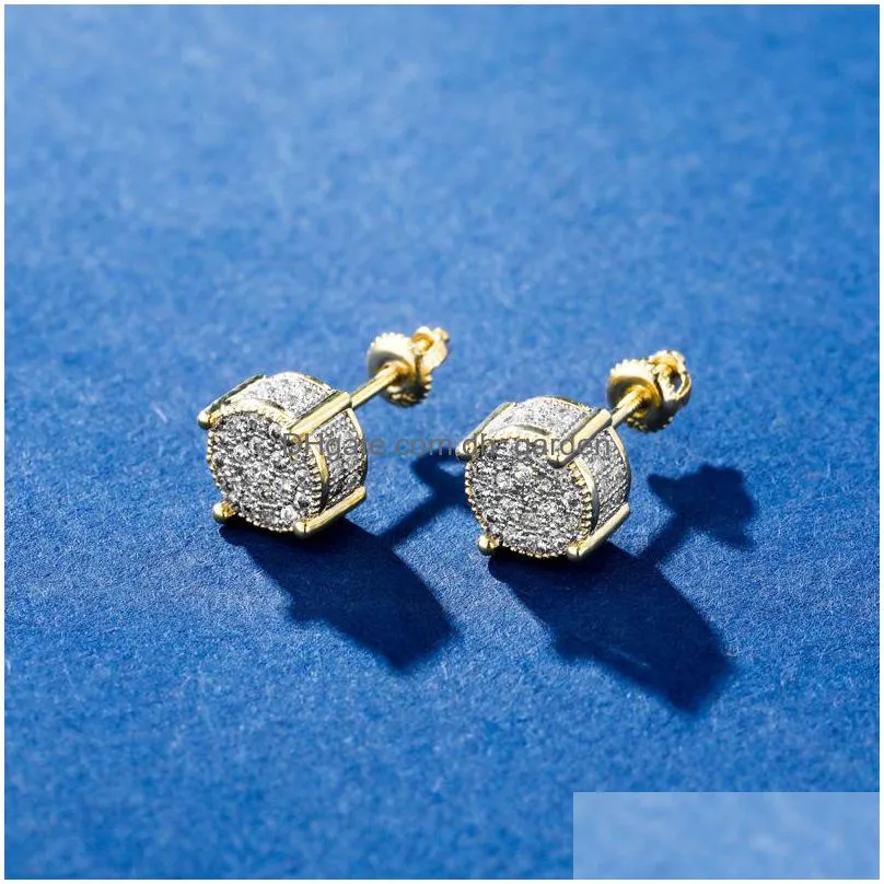 diamond stud earrings cjewelers earing wedding engagement valentine s day gift iced out bling cz ohrringe fashion jewlery diamond earrings