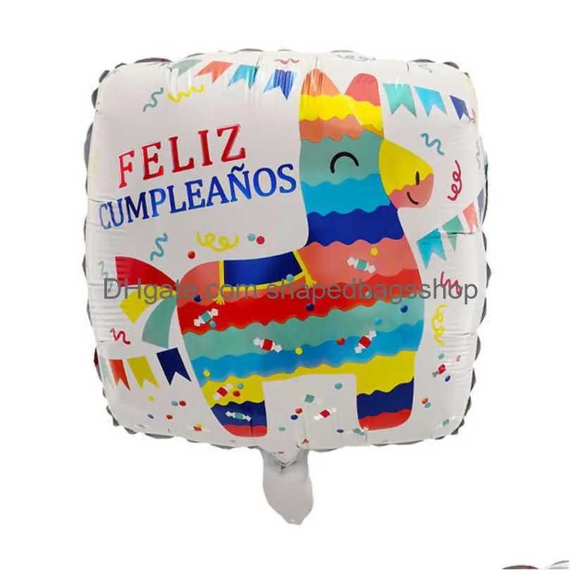 Other Event & Party Supplies 50Pcs 18Inch Spanish Foil Balloons Feliz Cumpleanos Mylar Helium Balloon Happy Birthday Party Decoration Dhmbu