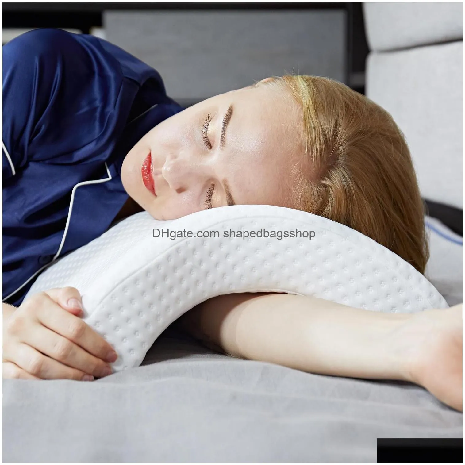 Pillow Imitation Arm Pillow Boyfriend Arch Slow Rebound Pressure Anti-Hand Couple Sleep Memory F8104 210420 Drop Delivery Home Garden Dhknv