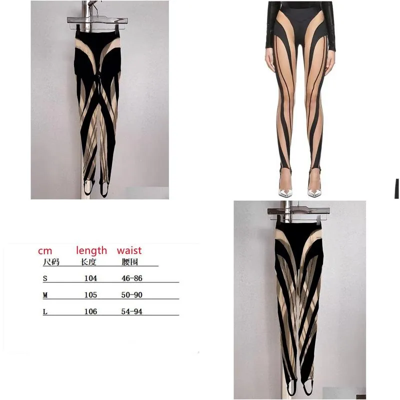 womens pants sexy spliced mesh footwear leggings design senses spicy girls show long legs