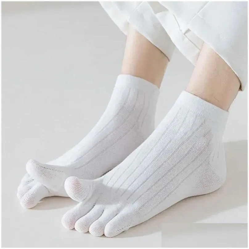 mens socks five finger ankle sport cotton men breathable shaping anti friction no show with toes