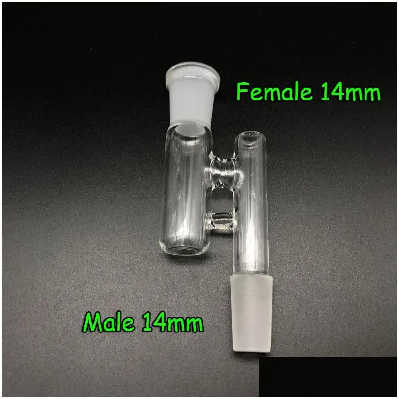 glass reclaim adapter male/female 14mm 18mm joint glass reclaimer adapters ash catcher for oil rigs glass bong water pipes