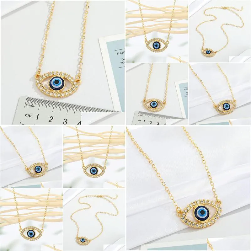 Pendant Necklaces 2021 Fashion Gold Punk Evil Eyes Pendant Necklaces For Women Female Boho Vintage Jewelry Gift Fd28641724 D Dhgarden Dhgiq