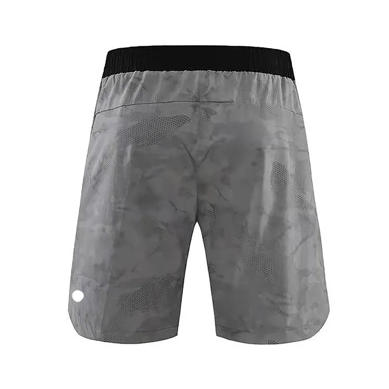 Men Yoga Sports Short Quick Dry Camo Shorts With Pocket Mobile Phone Casual Running Gym Jogger Pant R317