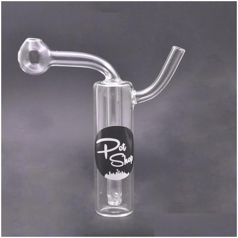 smoking accessories wholesale mini clear brand glass oil burner pipe inner downstem water dab rig bongs
