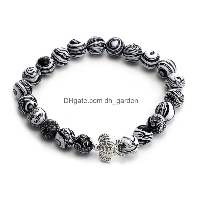new style wax rope adjustable bracelet set malachite bead bracelet for women tortoise pearl accessories as valentines day jewelryz
