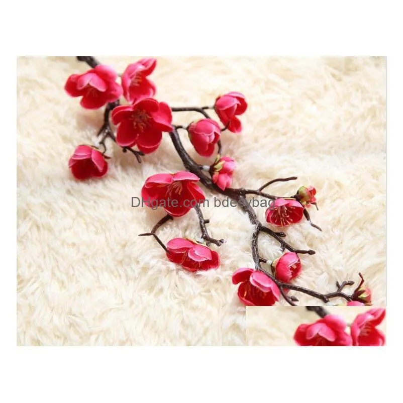 new imitation flower chinese plum foreign trade cherry blossom home decoration wedding