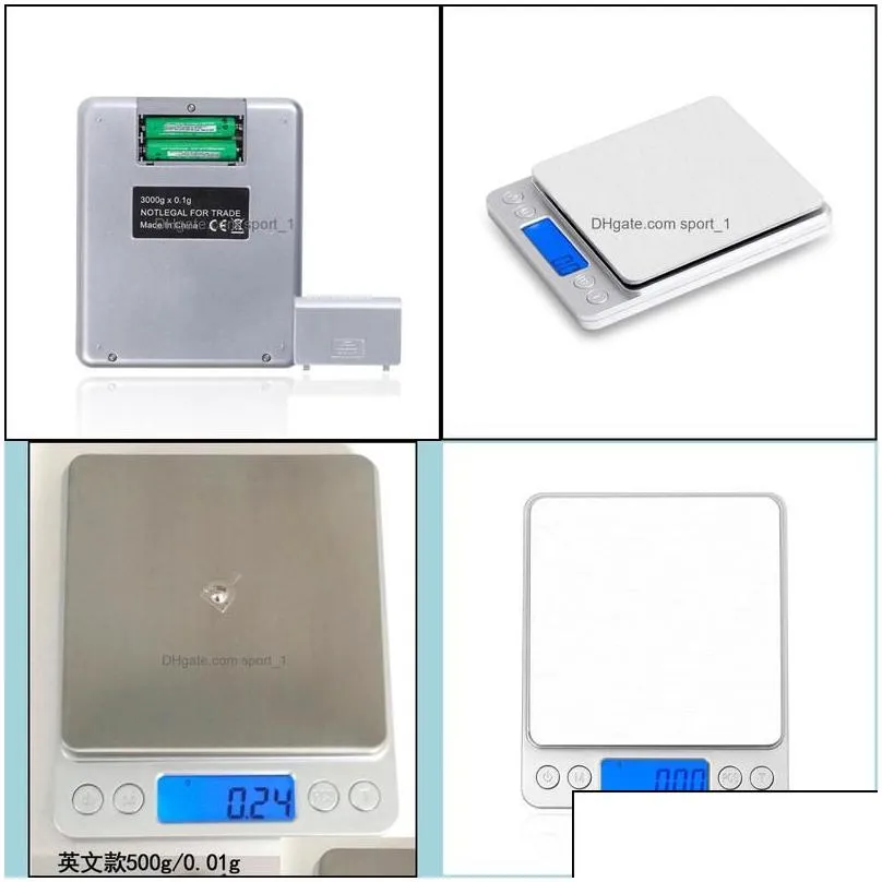 wholesale Weighing Scales Electronic Digital Display Scale 500G/0 01G 1000G/0 1G 2000G/0 3000G/0 Kitchen Jewelry Weight Scales Drop Delivery O