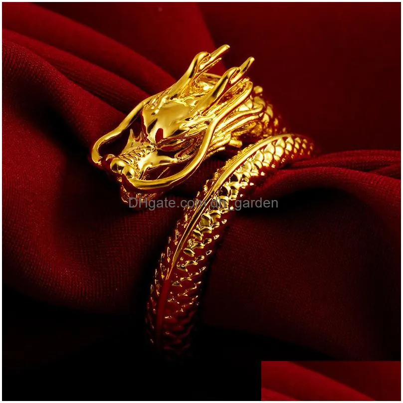 chinese dragon zodiac gold ring for valentines day gifts and wedding site engagement ring mexican style jewelry