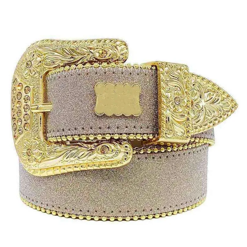 retro leather belt mens designer belt diamond luxury creative waist wide cinturones femme delicate gift  black white bb belts for women