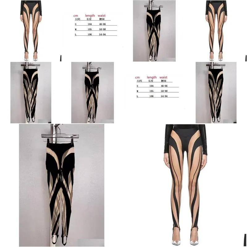 womens pants sexy spliced mesh footwear leggings design senses spicy girls show long legs