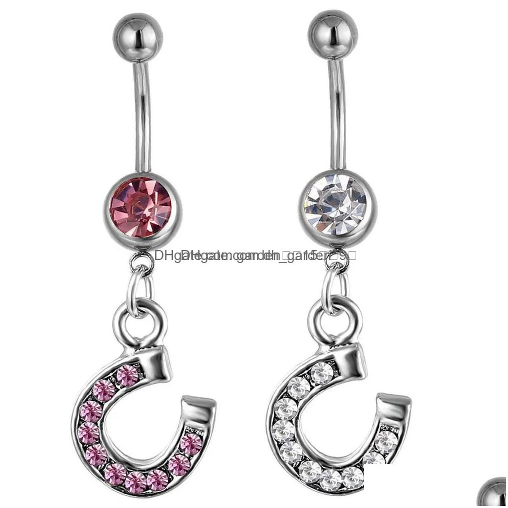 navel bell button rings d0223 belly ring drop delivery jewelry body dhgarden otrf4
