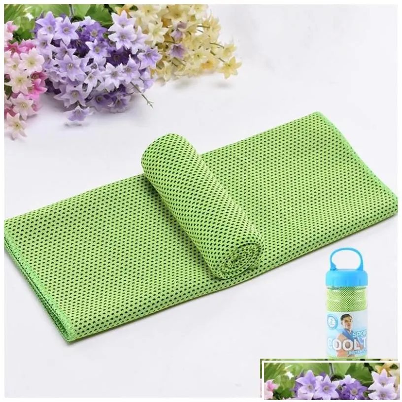 Towel Sports Quickdrying Cooling Swimming Gym Travel Cycling Summer Cold Feeling Sport Towels To Take Carry Sxjun21 Drop Delivery Ho