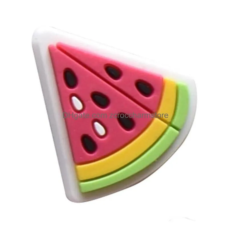 whosale colorful pvc croc charms fit for clog shoes and wristband bracelet decoration party gifts