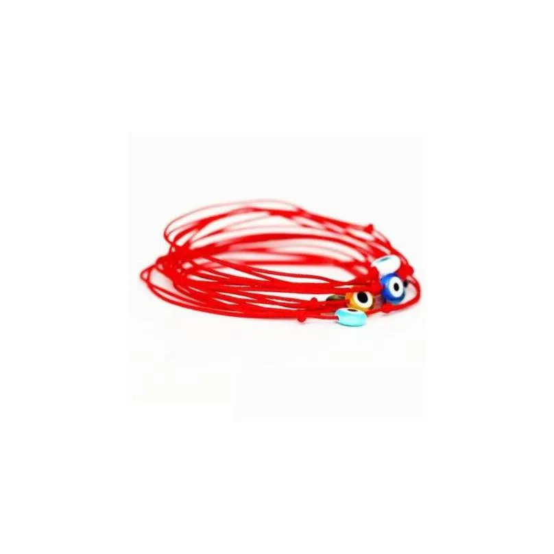 Charm Bracelets 20Pcs/Lot Mixed Lucky Hamsa String Evil Eye Red Cord Adjustable Bracelet Diy Jewelry Drop Delivery Jewelry Br Dhgarden Dhhv9