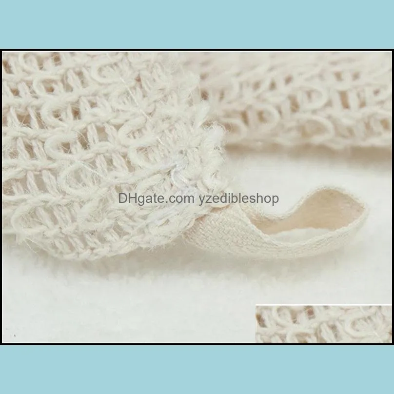 25cm natural hemp sisal soap pouch mesh towels face and body exfoliating cloth