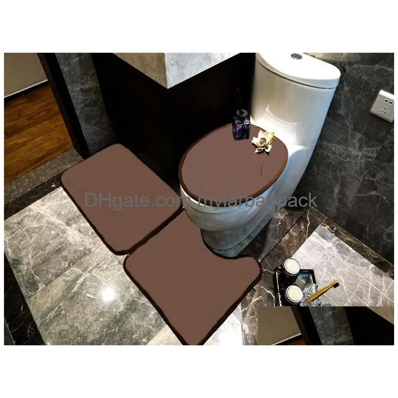 Toilet Seat Covers Hipster Toilet Seat Ers Sets Indoor Top Quality Door Mats Suits Luxury Eco Friendly Bathroom Designer Accessorie Dr Dhtvb