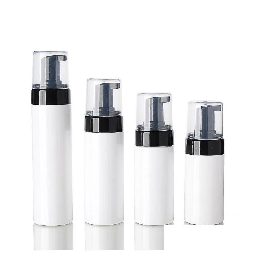 packing bottles 100ml 120ml 150ml 200ml foamer empty white plastic foam hand wash soap mousse cream dispenser bubbling bottle bpa dr