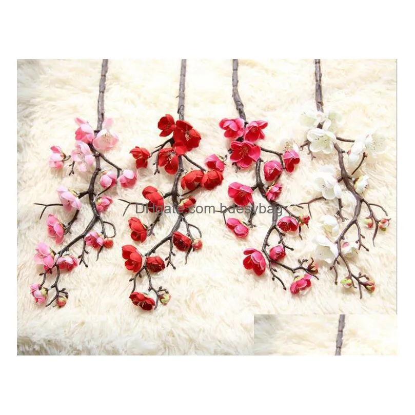 new imitation flower chinese plum foreign trade cherry blossom home decoration wedding
